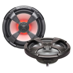 PowerBass XL-82SST - 8" Shallow Mount Coaxial Speakers with RGB LED, Powersports/Marine - Pair - 1 of 4