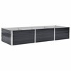 Aghana Digitals Outdoor Galvanized Steel Garden Planter, 94.5x31.5x17.7in Anthracite Powder-Coated - 2 of 4