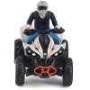 Can-Am Renegade X XC 1000R ATV Chalk Gray with Driver Figure 1/32 Diecast Model by BRP Models - 4 of 4