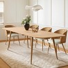 Rectangle Wooden Extendable Dining Table for 6-8,Modern Design Dining Table Easy Storage For Dining Room,Farmhouse,Indoor Furniture-Tanpinhause - 2 of 4