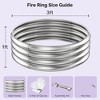 Sersper 3ft/36in Galvanized Steel Round Fire Pit Ring Heavy-Duty for Outdoor Patio Garden Bonfire Campfire - 2 of 4