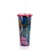 Gibson Home 4 Piece Tropical Bird 23.6 Ounce Double Wall Tumbler Drinkware Set - 3 of 4