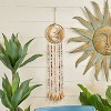 37" Iron Glam Moon and Sun Windchime with Beaded Strands Brass - Olivia & May: Luxury Style, Spot Clean, Yellow Decorative Bell - 2 of 4