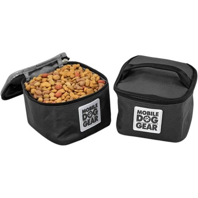 Mobile Dog Gear Pet Food Storage Containers (2 Pack, 5 Cups Each) Insulated Dog Food Travel Bag & Treat Carrier - Portable, Durable, Easy to Clean