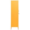 vidaXL Metal Storage Cabinet Storage Locker Organizer for School Office Steel - Mustard Yellow - 4 of 4
