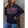 Sweatshirt For Women Lightweight Spring Holiday MALIBU Letter Graphic Crewneck Long Sleeve Pullover Sweatshirt - 2 of 4