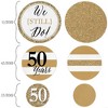 Big Dot of Happiness We Still Do - 50th Wedding Anniversary Giant Circle Confetti - Anniversary Party Decorations - Large Confetti 27 Count - 2 of 4