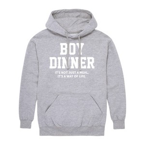 Men's - Instant Message - Boy Dinner Way Of Life Graphic Fleece Pullover Hoodie - 1 of 4