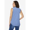 Woman Within Plus Size Perfect Sleeveless Shirt - 3 of 4