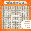 Strictly Briks Beginner Bricks Stackable Baseplates - Large Pegs for Babies and Toddlers - White - 12.5 x 15 Inches - 3 of 4