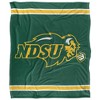 North Dakota State University Primary Logo Stripes Silky 50x60 Blanket, 1 Sided - 2 of 4