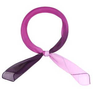INSPIRE CHIC Women's Solid/Gradient Chiffon Square Soft Sheer Neck Scarves Neckerchief - 1 of 4