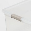 110qt Latching Clear Storage Box with Gray Latches - Brightroom™ - 2 of 2
