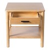 Christopher Knight Home Orvian Rubber Wood Rectangle End Table with Drawer - 4 of 4