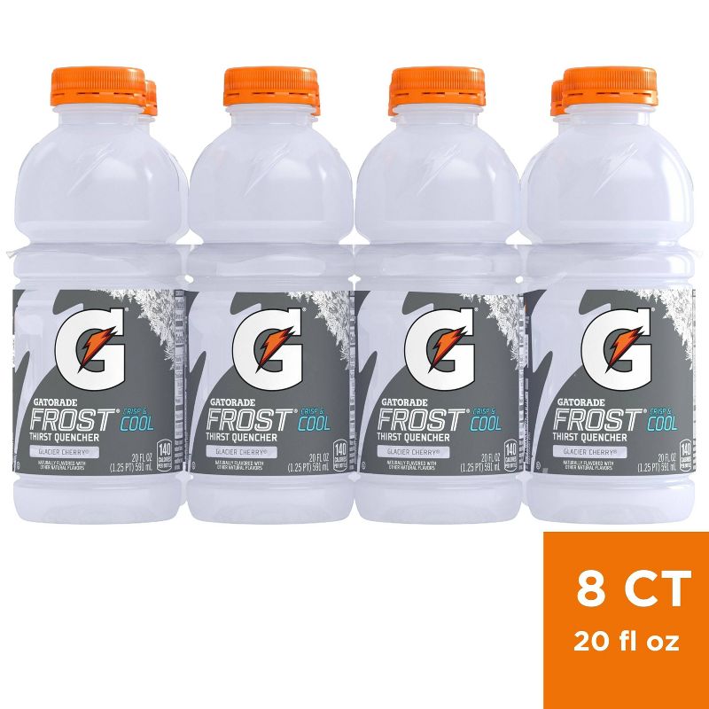 Gatorade Frost Glacier Cherry Sports Drink - 8pk/20 fl oz Bottles, 1 of 9
