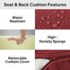 POCASSY 6" Outdoor Cushion Set, 24"x24" Replacement Water Resistant Zippered Cushion for Chairs - 4 of 4