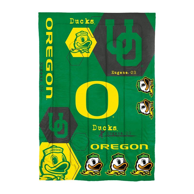 NCAA Oregon Ducks Hexagon Comforter Set - Twin, 2 of 4