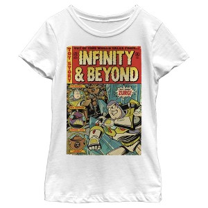 Girl's Toy Story Buzz Lightyear Comic Cover T-Shirt - 1 of 4