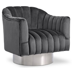 Meridian Furniture,Farrah Velvet Accent Chair - 1 of 4