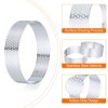 Unique Bargains Stainless Steel Nonstick Perforated Durable Tarts Rings 1 Set - 4 of 4