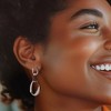 Ross-Simons 0.60 ct. t.w. Garnet Convertible Drop Earrings in Sterling Silver - 2 of 4