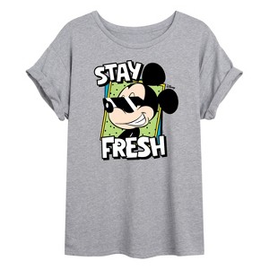 Women's - Disney - Stay Fresh Oversized Graphic T-Shirt - 1 of 4