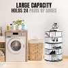Kings Brand Furniture 5-Tier Rotating Shoe Rack—360° spinning storage tower, perfect for closets, entryways, bedrooms, or hallways - 4 of 4