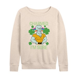 Women's - SpongeBob Squarepants - Charmed Im Sure Lightweight French Terry Slouchy - 1 of 4