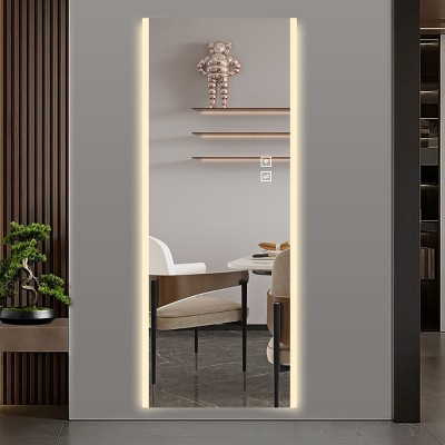 FURNIinspire Full Length Mirrors Living Room Wall Mirror Full Length, Frameless Long Mirror for Bedroom, Explosion-Proof, Clear, 21"*65"*65"