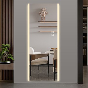 FURNIinspire Full Length Mirrors Living Room Wall Mirror Full Length, Frameless Long Mirror for Bedroom, Explosion-Proof, Clear, 21"*65"*65" - 1 of 4