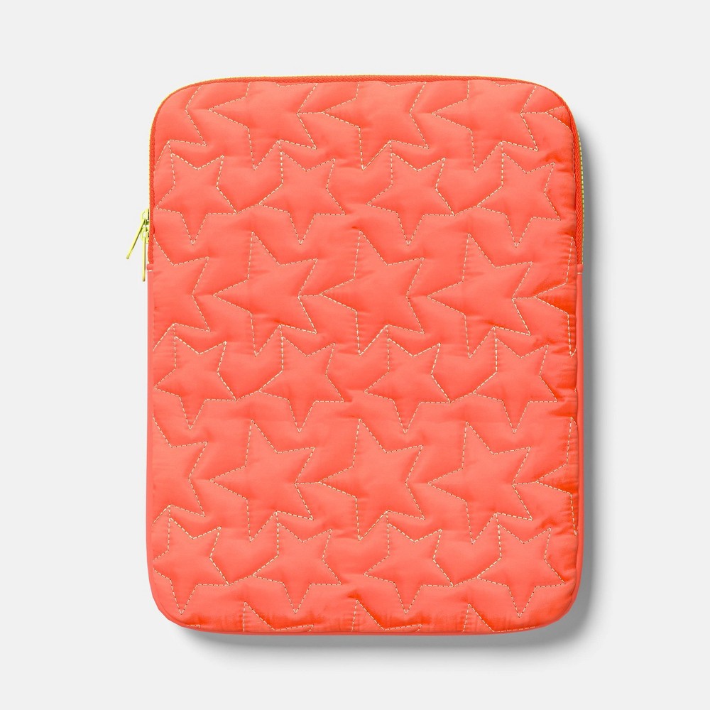 15" Tablet Sleeve - heyday™ Coral Orange: Fits Most 13" Laptops, Star Pattern