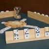 Juvale 4 Pack Domino Holder 13 inches, Wooden Dominoes Racks Trays Stand for Domino Table, Mexican Train, Chicken Foot, Mahjong - 2 of 4
