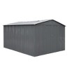 Bencmate Storage Sheds Hinge Outside Storage Room With All-Weather Design Metal Tool Shed For Backyard, Patio, Lawn, Gray, 141.75"*117.72"*79.92" - 4 of 4