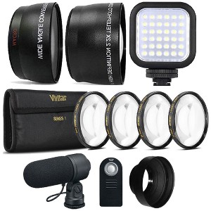 Vivitar 52mm Telephoto Lens , Wide Angle Lens , Macro Kit and Accessory Kit for Nikon D - 1 of 4