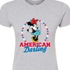 Women's - Disney - American Darling Minnie Juniors Fitted Graphic T-Shirt - 2 of 3