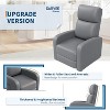 Recliner Chair for Adults,PU Leather Lazy Recliner Ergonomic Adjustable Single Sofa Enhanced with Side Pocket, Tall Back, Wide Arms Padded Seat - 4 of 4