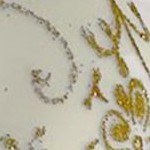 classic antique velvet with gold glitterlace
