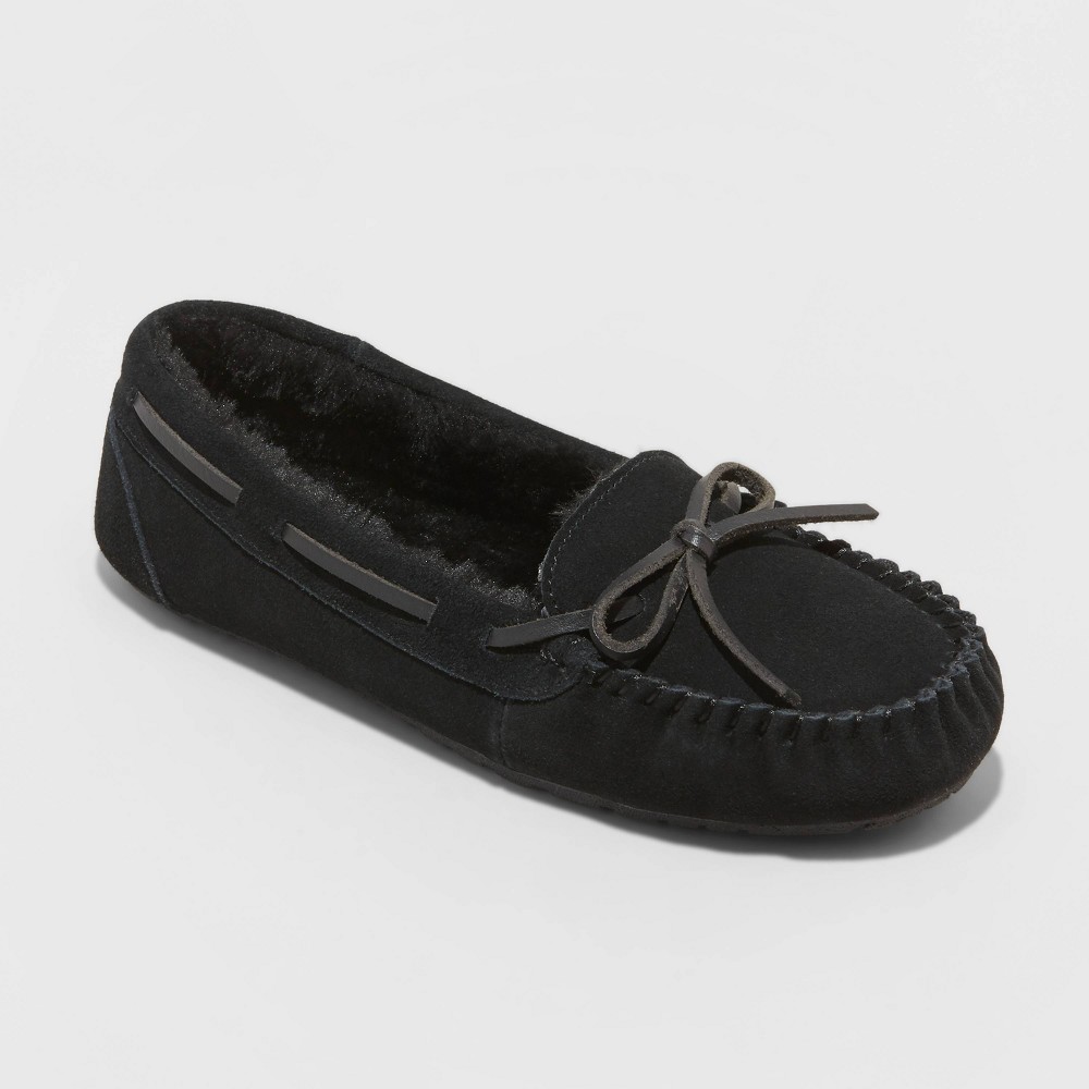 size 8 Women's Chaia Moccasin Slippers - Stars Above Black 8