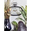 Olivia & May 16"x18" Metal Pocket Watch Style Wall Clock White: Vintage-Inspired, Rectangular, Analog Display - 2 of 4