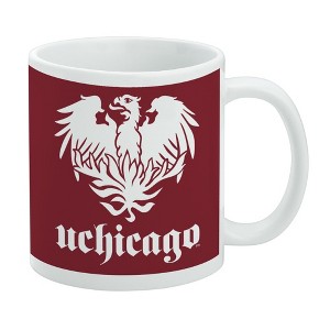 University of Chicago Primary Logo Ceramic Coffee Mug Novelty Gift Mugs for Coffee Tea and Hot Drinks 11oz White - 1 of 4