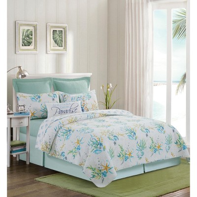 C&F Home Marlowe Sound Coastal Beach Cotton Quilt Set  - Reversible and Machine Washable