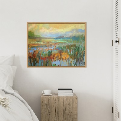 Sylvie Maple Framed Abstract Landscape Canvas Art Print, 23 x 30 inches