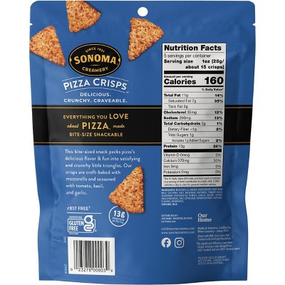 Sonoma Creamery Crackers Tomato Basil Pizza Crisps - 5oz/6ct