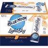 Blue Moon Light Sky Citrus Wheat Beer - 12pk/12 fl oz Slim Cans - image 3 of 4