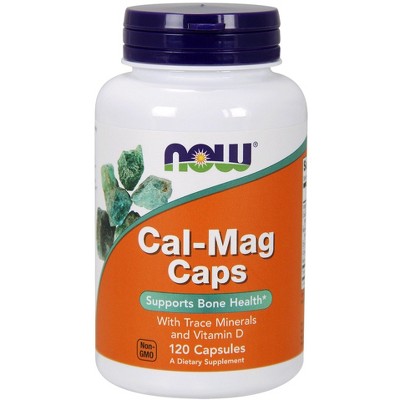 Calcium-Magnesium With Zinc, Copper & Trace Minerals by Now Foods  -  120 Capsule