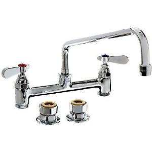 ALFI Heavy Duty Utility Bridge Faucet with an Extended Swivel Spout and Lever Handles - 1 of 1