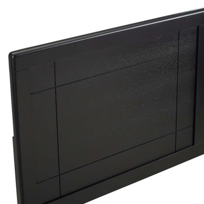 Archie Full Dark Wood Headboard with Window Pane Design