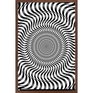 Trends International Zebra Stripe Optical Illusion Framed Wall Poster Prints - 1 of 4