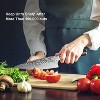 imarku Damascus Chef Knife, 8 inch Kitchen Knife Sharp Cooking Knife HC German Stainless Steel Japanese Knife for Kitchen, Hand-Hammered Design - 3 of 4