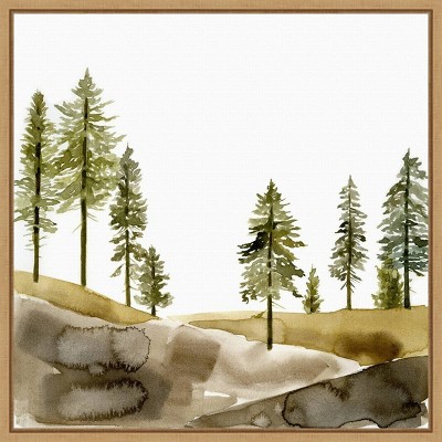 16" x 16" Pine Hill I by Jacob Green Framed Wall Canvas - Amanti Art